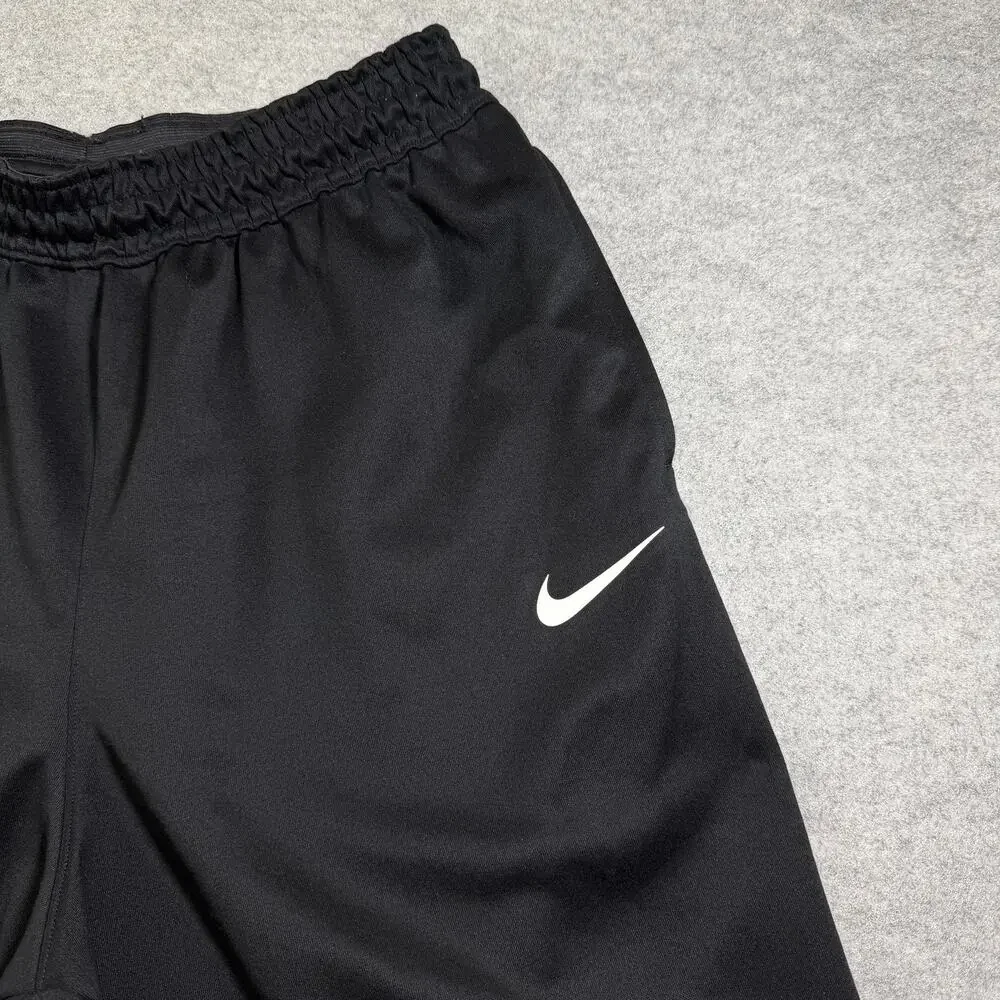 Nike Dri-FIT Shorts Mens XXL Black Athletic Zip Pockets Drawstring Waist Gym